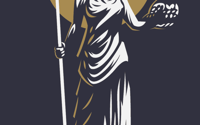 Athena Symbols, Symbols of Knowledge, the Goddess of Wisdom and Knowledge with an Owl