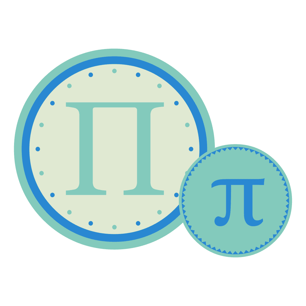 Significado del símbolo griego Pi usando la decimosexta letra del alfabeto griego