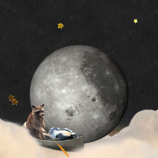 Collage de luna llena en Acuario