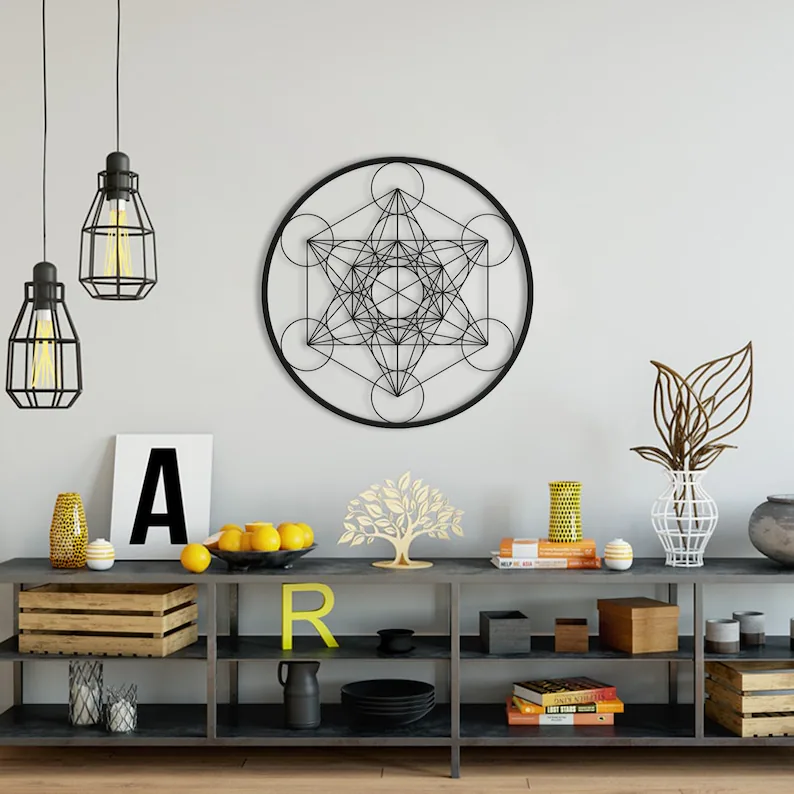 Arte de la pared del cubo de Metatron