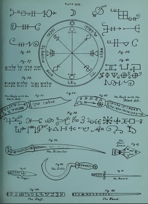 Magic Book-grimoire-mayor-clave-de-solomon-plate-8 del Archivo de Internet