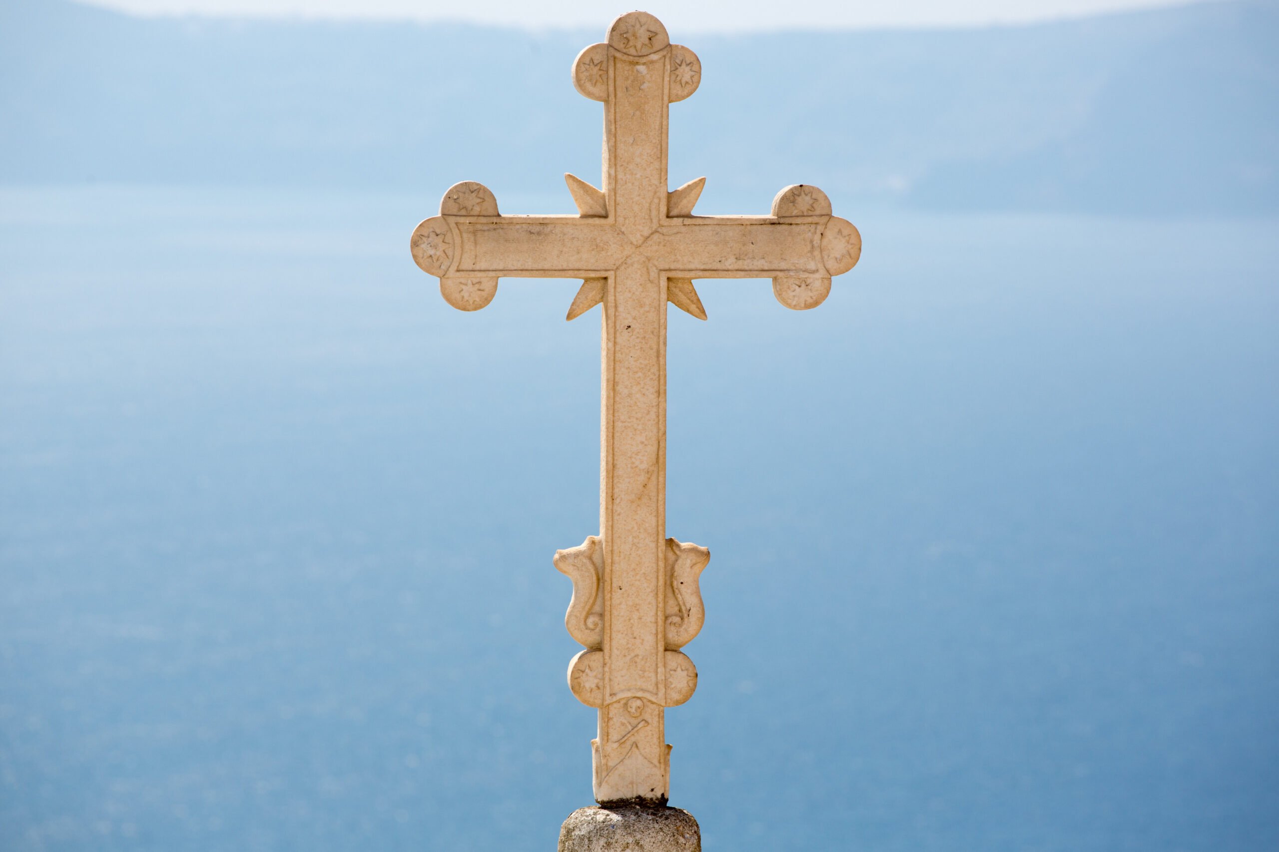 cruz bautismal ortodoxa cruz de cerámica ejemplo zoom