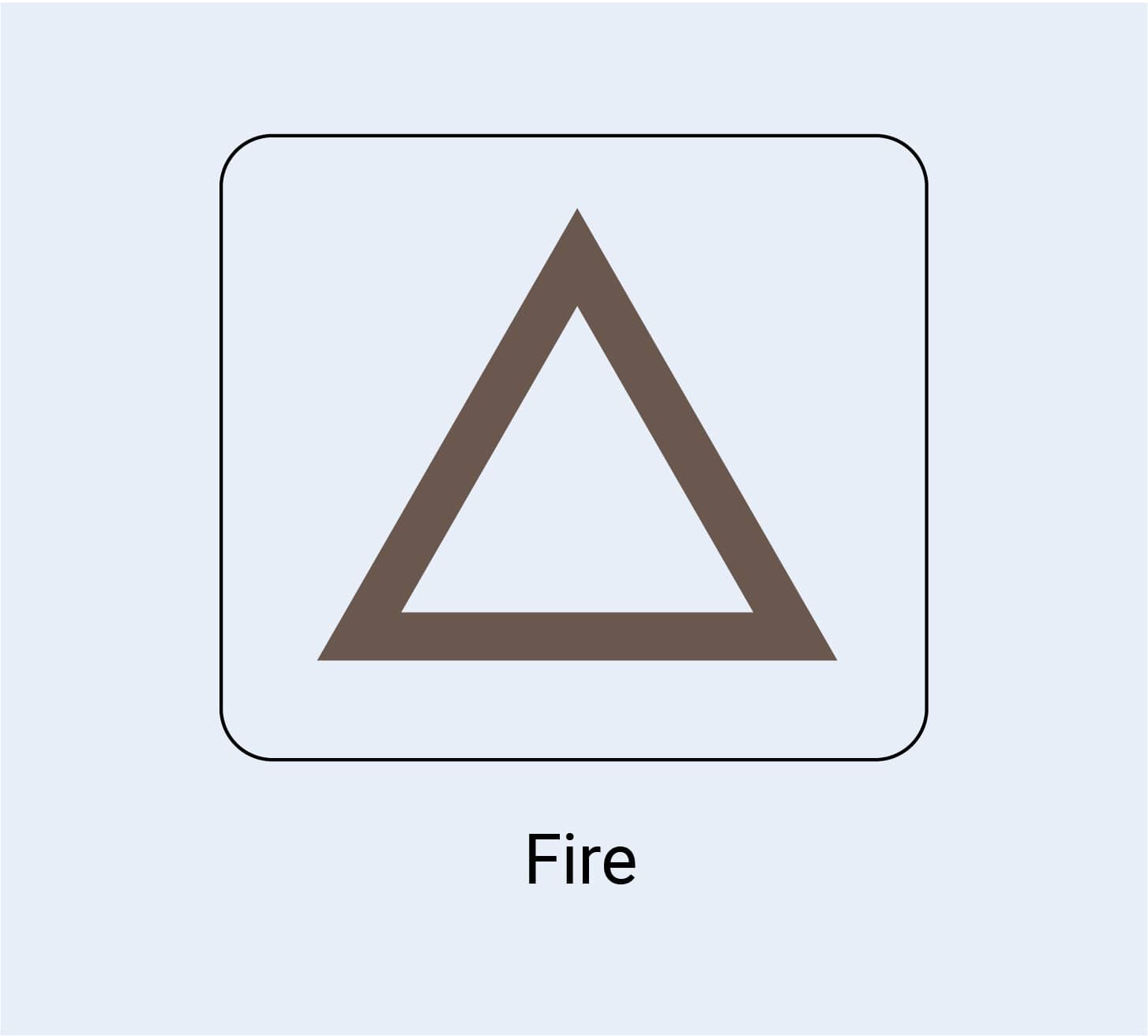 bruja protección símbolo fuego marrón blanco fondo