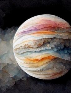pintura de júpiter