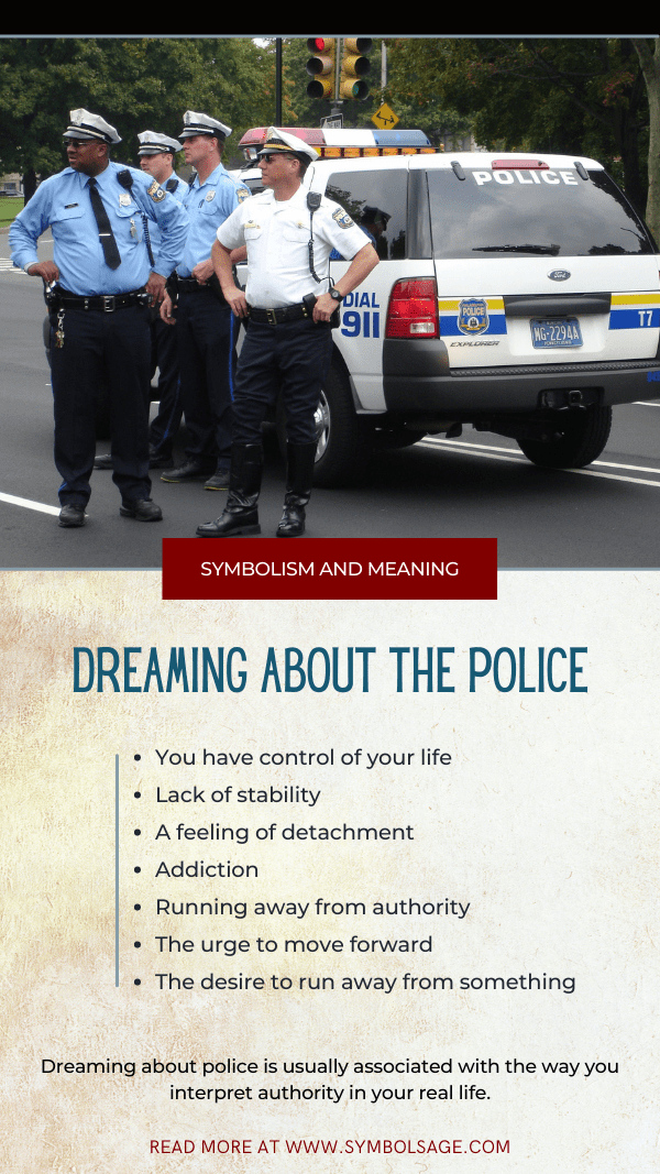 Simbolismo de soñar con policia