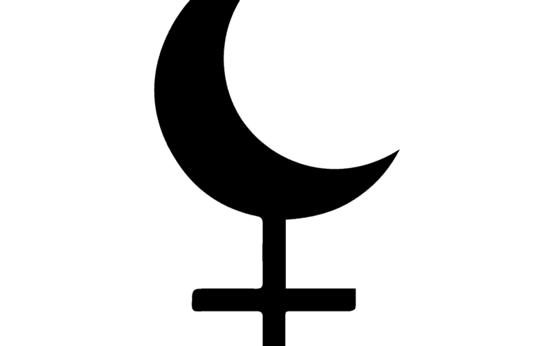 Lilith Symbol in Astrology, the Triple Goddess Symbol of Lilith Also Known to be a Demon