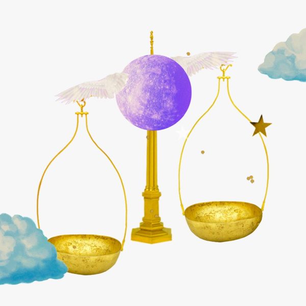 Collage de Mercurio en la constelación de Libra