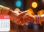 Día de boda de suerte en abril de 2024