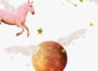 Mercurio en la constelación de Sagitario, 2024: collage de un caballo de alas rosas, una flecha, estrellas doradas y un Mercurio alado.