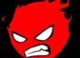 Rojo enojado
